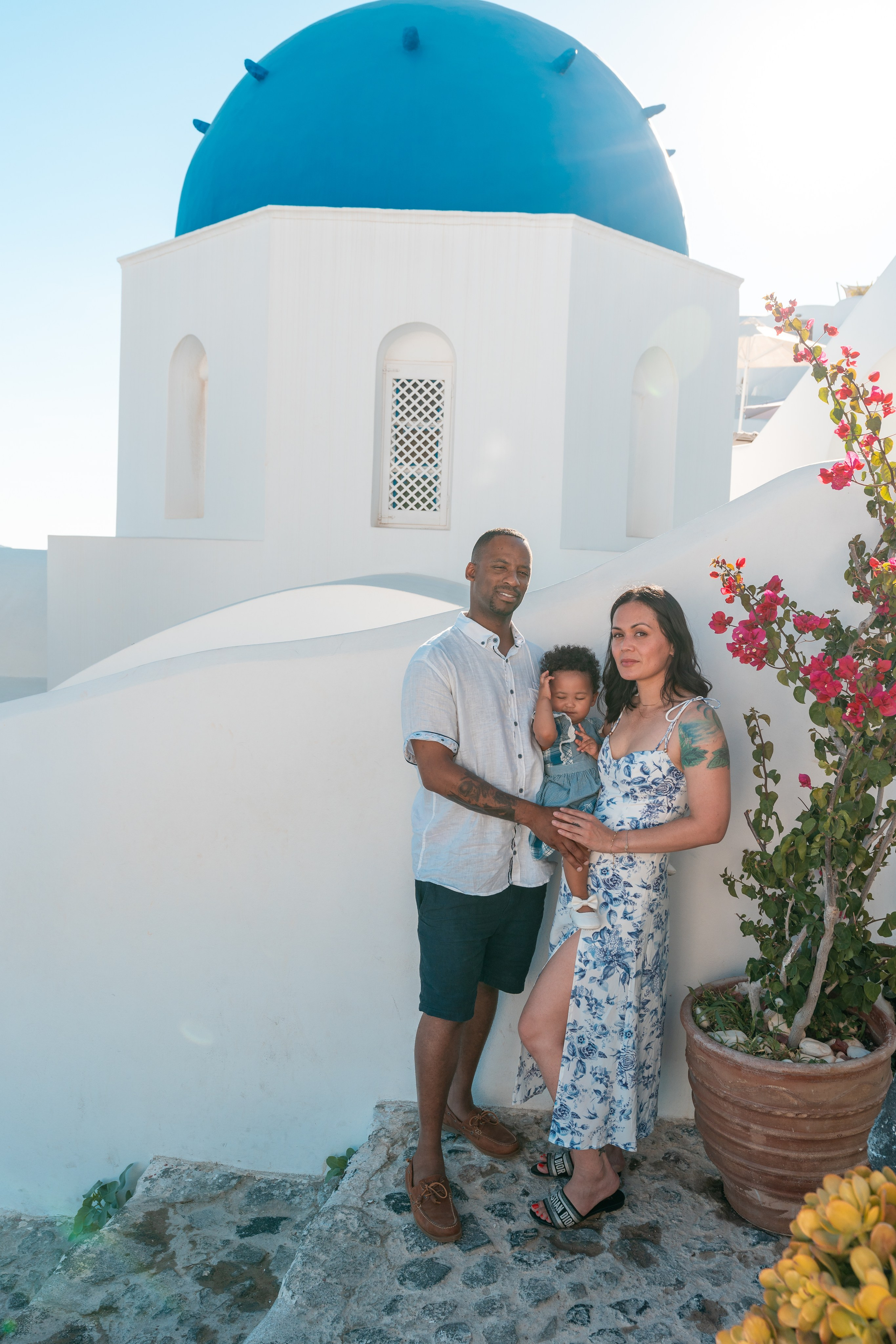 "Make your family trip to Santorini unforgettable! Our expert photography sessions ensure you take home stunning, frame-worthy pictures filled with love, laughter, and beautiful Greek island scenery."
