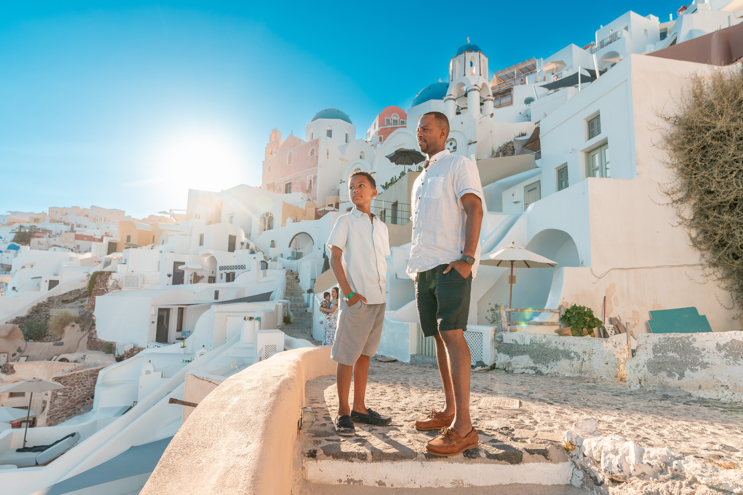 "Turn your Santorini vacation into a lasting memory with a professional family photoshoot. Enjoy stunning backdrops, natural poses, and beautifully edited images to cherish forever."