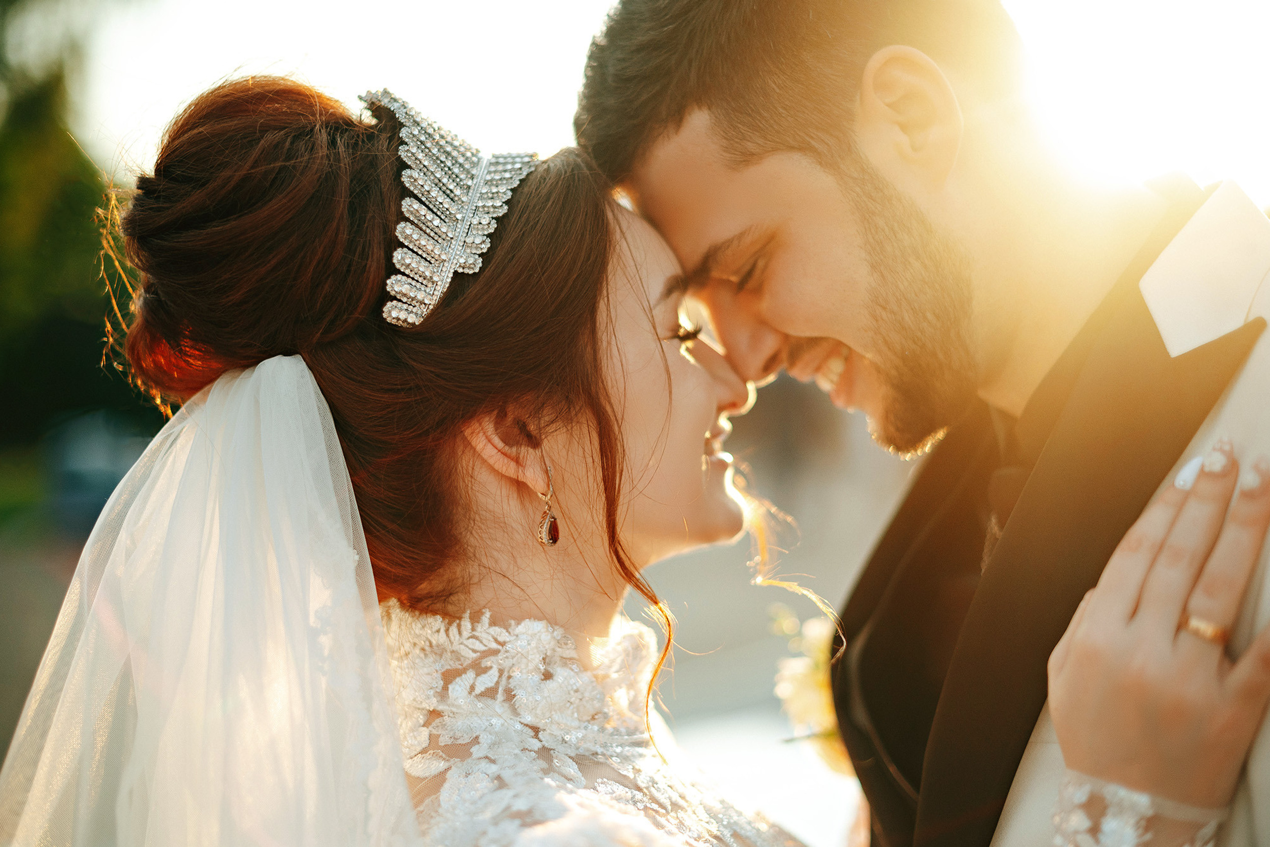 Romantische Hochzeitsfotos im Schlosshotel