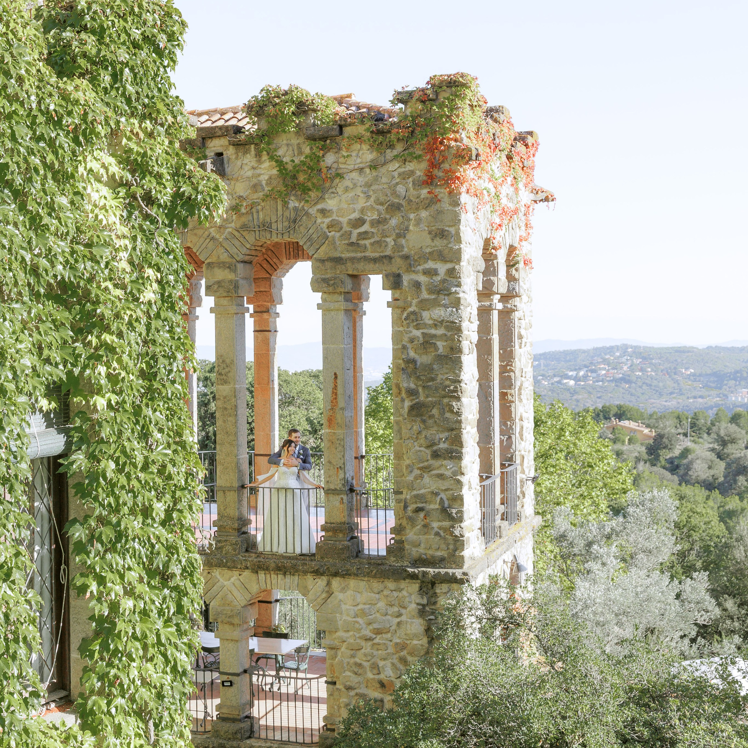 Iconic balcony of La Baronia - the best wedding venue in Barcelona