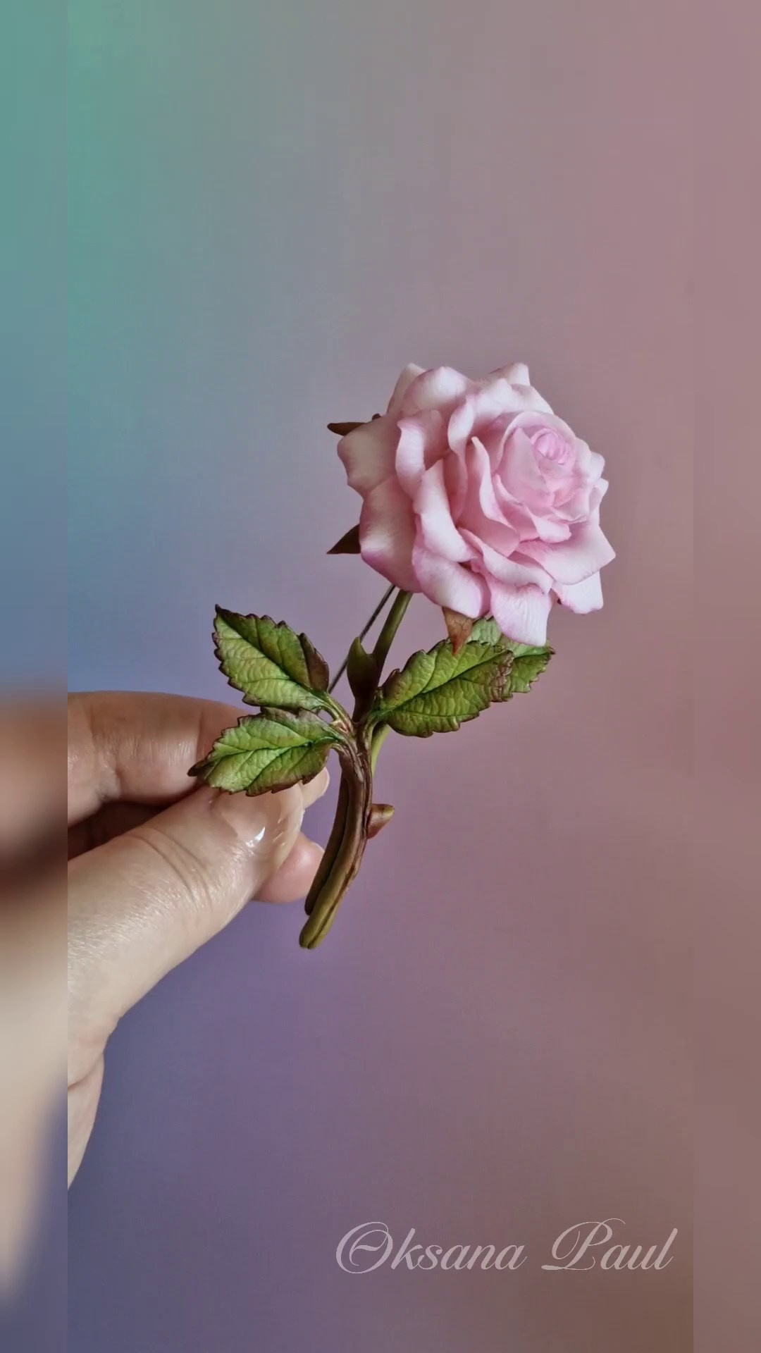 Броши с цветами / Blumen-Broschen ➜. Oksana Paul-Gardinen-Design Oksana Paul ✧ Art of Gardinen & Textile Design ✧ Polymer Clay Art & Handmade Creatures