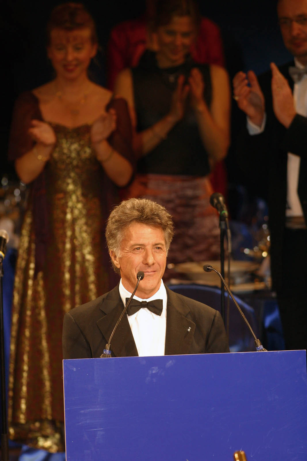 Dustin Hoffman applauded at Cinema for Peace, Berlin.