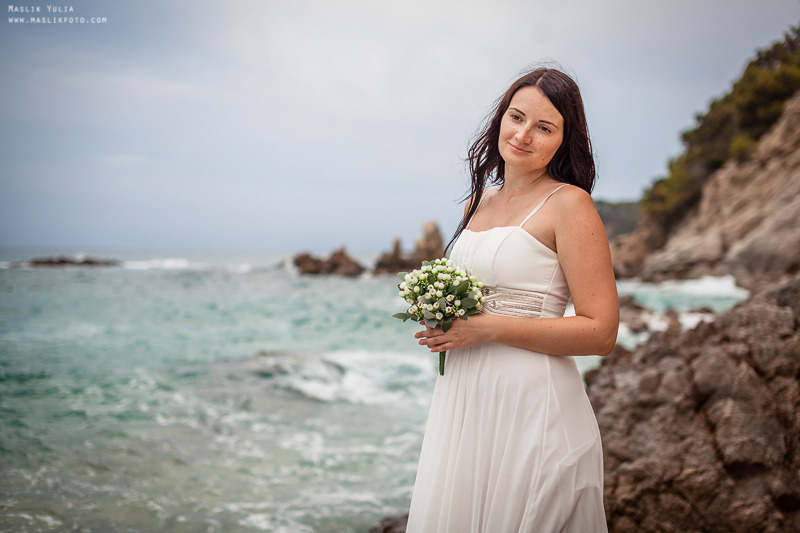 Sesión de fotos de boda en el Parque Laberinto de Barcelona. Fotógrafo en Barcelona Maslik Yulia