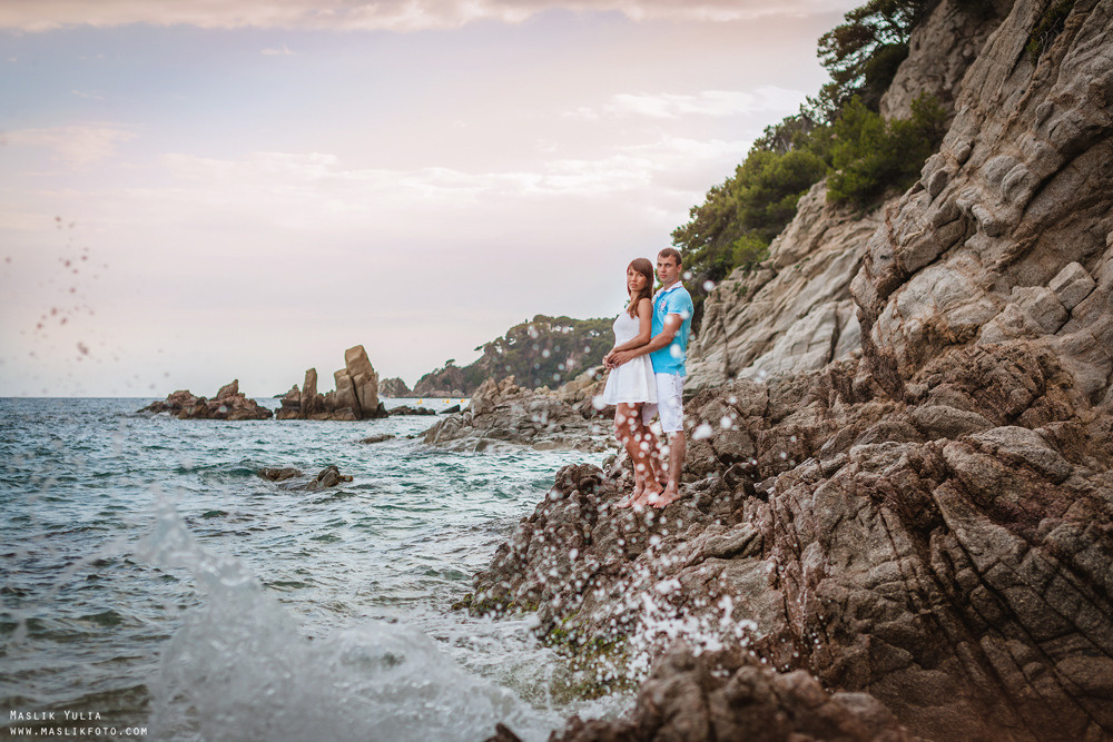 Incredible photo shoot in the Gardens of Saint Clotilde on the Costa B. Photographer in Barcelona Spain Maslik Yulia