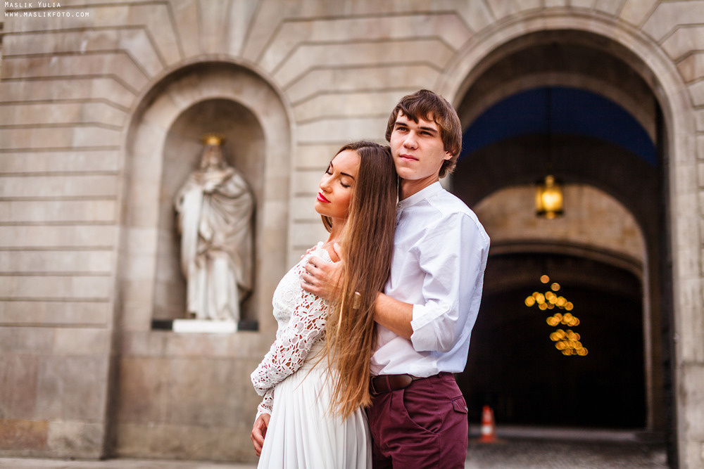Elegante sesión de fotos de boda - Barcelona. Fotógrafo en Barcelona Maslik Yulia