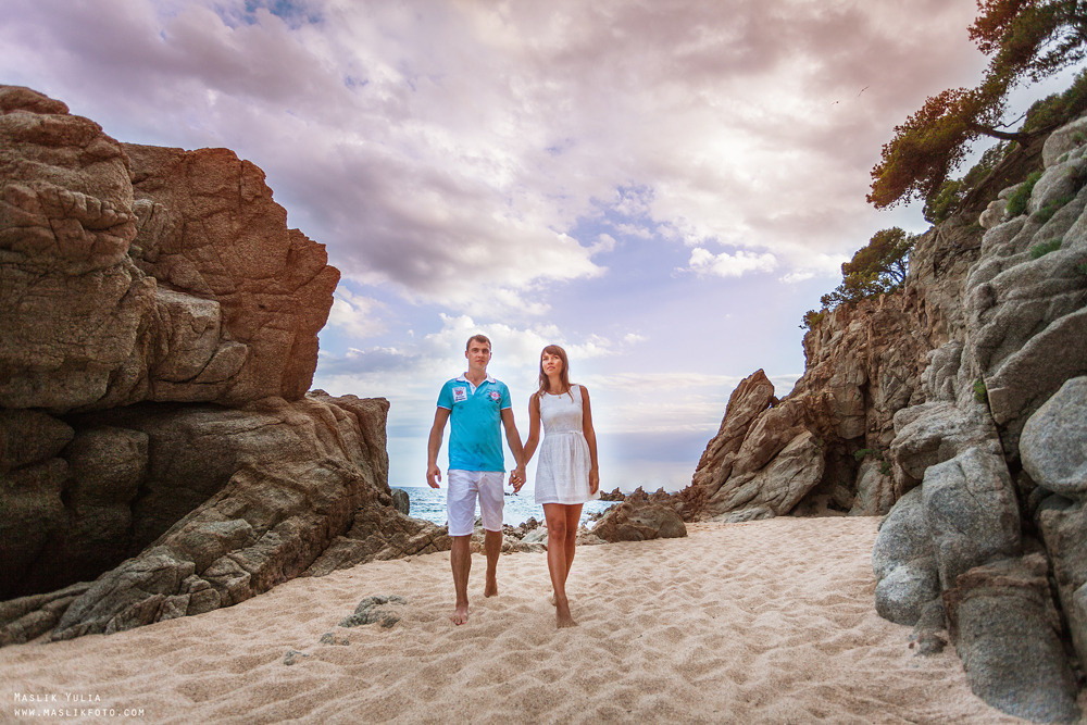 Incredible photo shoot in the Gardens of Saint Clotilde on the Costa B. Photographer in Barcelona Spain Maslik Yulia