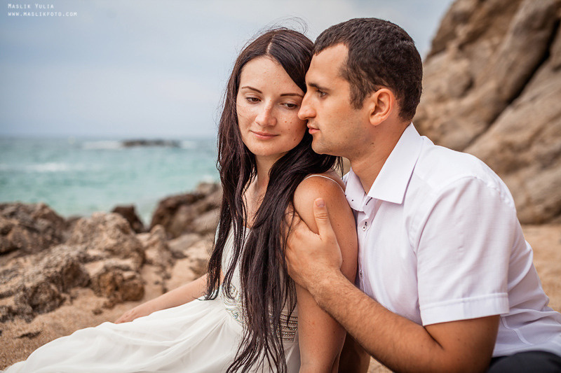 Sesión de fotos de boda en el Parque Laberinto de Barcelona. Fotógrafo en Barcelona Maslik Yulia