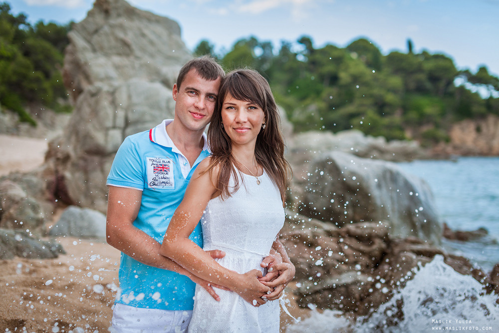 Incredible photo shoot in the Gardens of Saint Clotilde on the Costa B. Photographer in Barcelona Spain Maslik Yulia