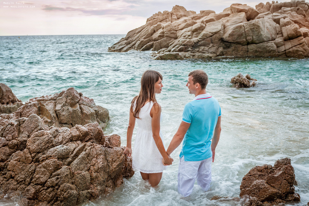 Incredible photo shoot in the Gardens of Saint Clotilde on the Costa B. Photographer in Barcelona Spain Maslik Yulia