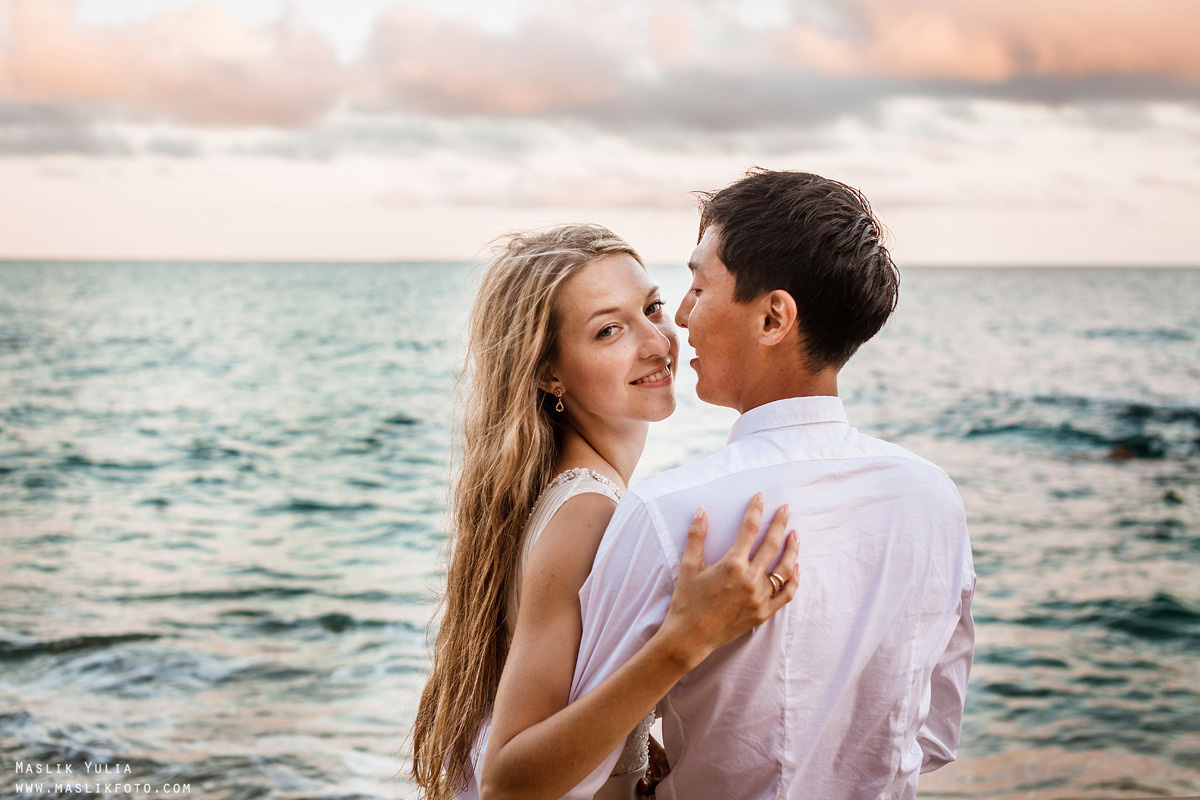 Sesión fotográfica de boda en la Costa Brava. Fotógrafo en Barcelona Maslik Yulia