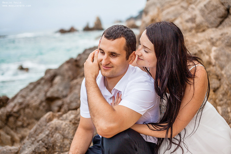 Sesión de fotos de boda en el Parque Laberinto de Barcelona. Fotógrafo en Barcelona Maslik Yulia