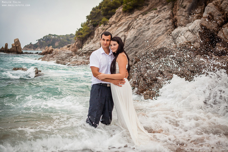 Sesión de fotos de boda en el Parque Laberinto de Barcelona. Fotógrafo en Barcelona Maslik Yulia