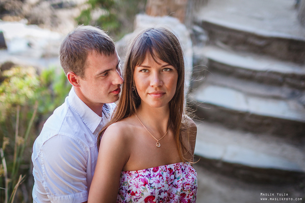 Incredible photo shoot in the Gardens of Saint Clotilde on the Costa B. Photographer in Barcelona Spain Maslik Yulia