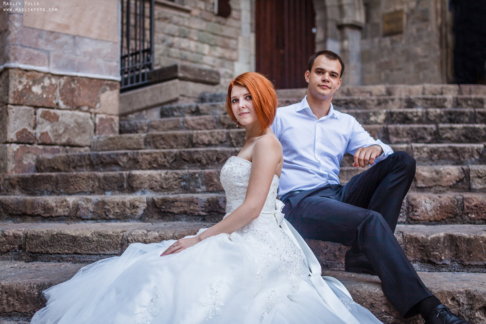 Soleada sesión de fotos en Barcelona. Fotógrafo en Barcelona Maslik Yulia