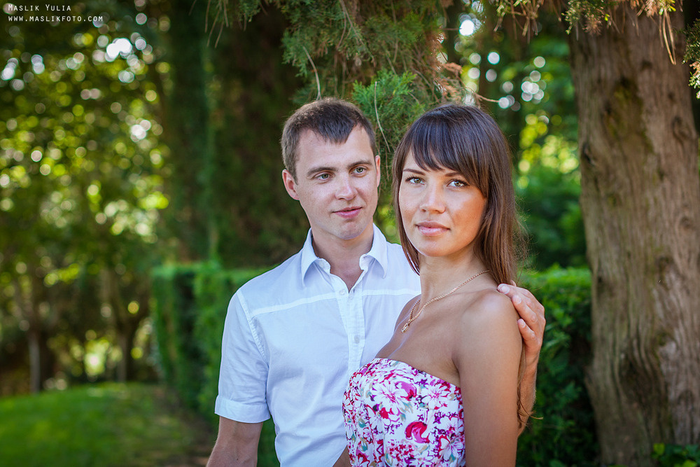Incredible photo shoot in the Gardens of Saint Clotilde on the Costa B. Photographer in Barcelona Spain Maslik Yulia