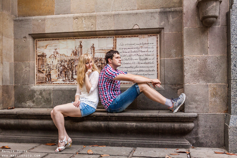 Romantic photo session in Barcelona. Photographer in Barcelona Spain Maslik Yulia