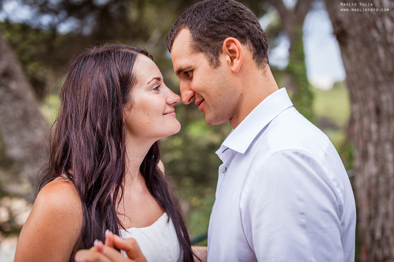 Sesión de fotos de boda en el Parque Laberinto de Barcelona. Fotógrafo en Barcelona Maslik Yulia