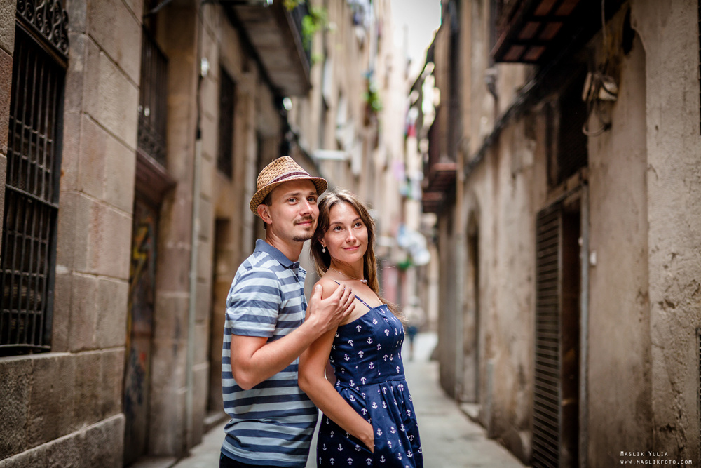 Luna de miel en barcelona. Fotógrafo en Barcelona Maslik Yulia