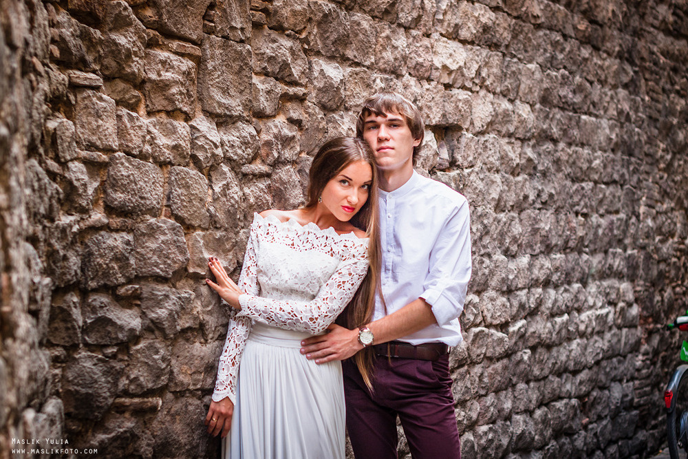 Elegante sesión de fotos de boda - Barcelona. Fotógrafo en Barcelona Maslik Yulia