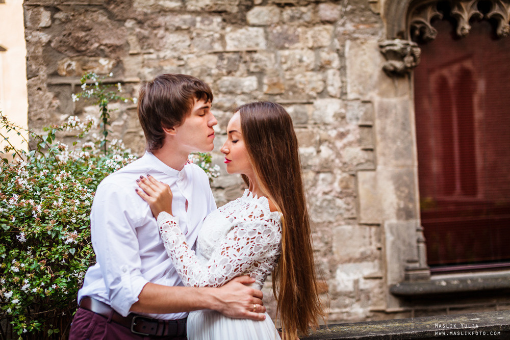 Elegante sesión de fotos de boda - Barcelona. Fotógrafo en Barcelona Maslik Yulia