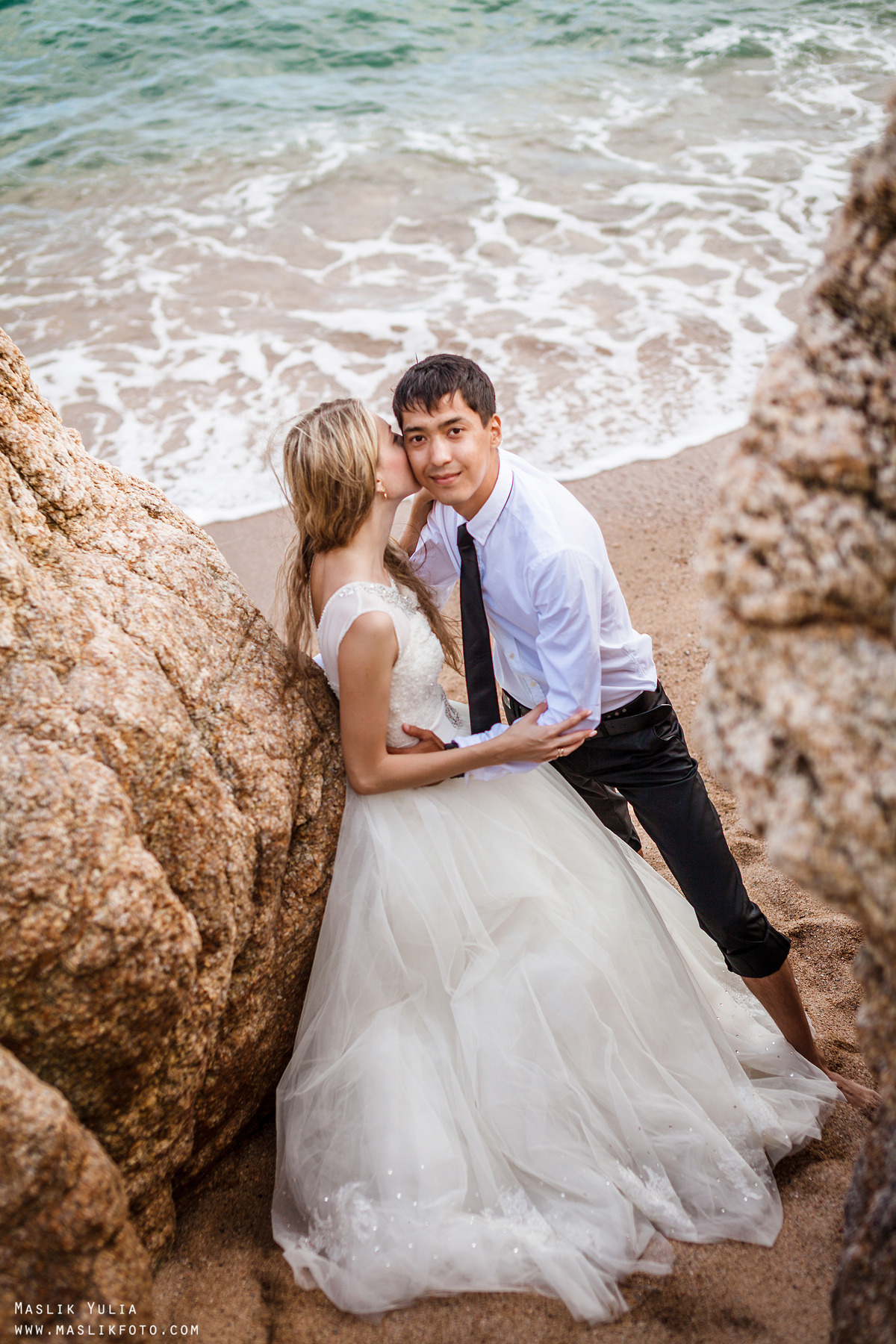 Sesión fotográfica de boda en la Costa Brava. Fotógrafo en Barcelona Maslik Yulia