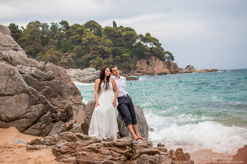 Sesión de fotos de boda en el Parque Laberinto de Barcelona. Fotógrafo en Barcelona Maslik Yulia