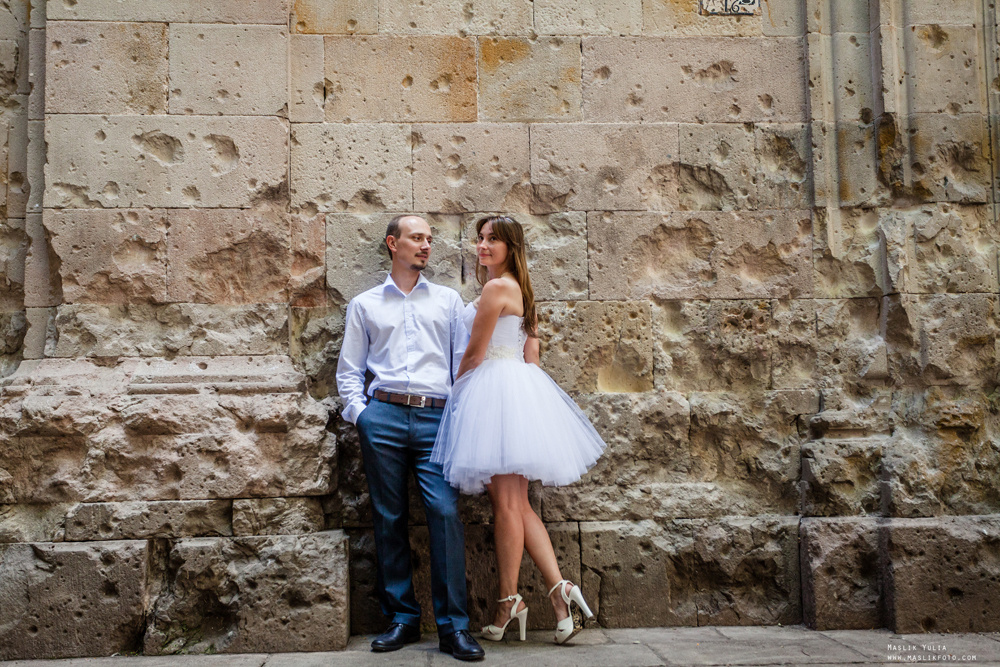 Luna de miel en barcelona. Fotógrafo en Barcelona Maslik Yulia