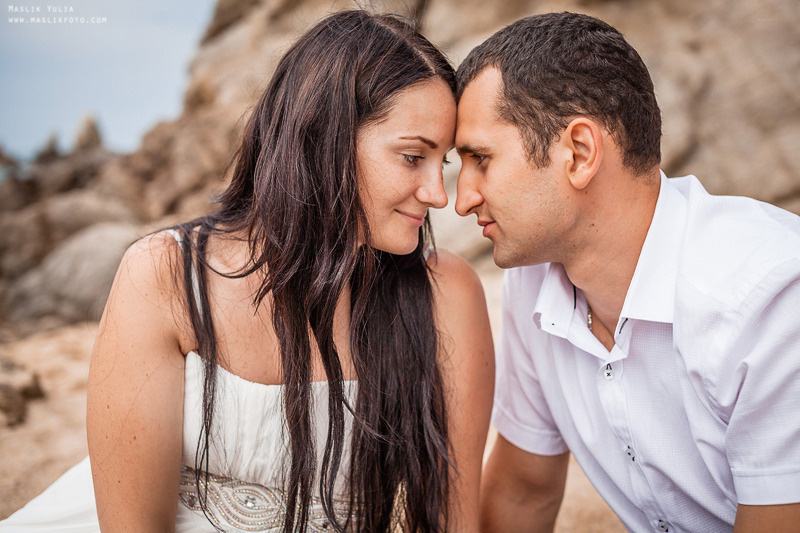 Sesión de fotos de boda en el Parque Laberinto de Barcelona. Fotógrafo en Barcelona Maslik Yulia
