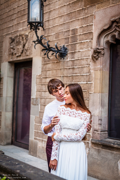 Elegante sesión de fotos de boda - Barcelona. Fotógrafo en Barcelona Maslik Yulia