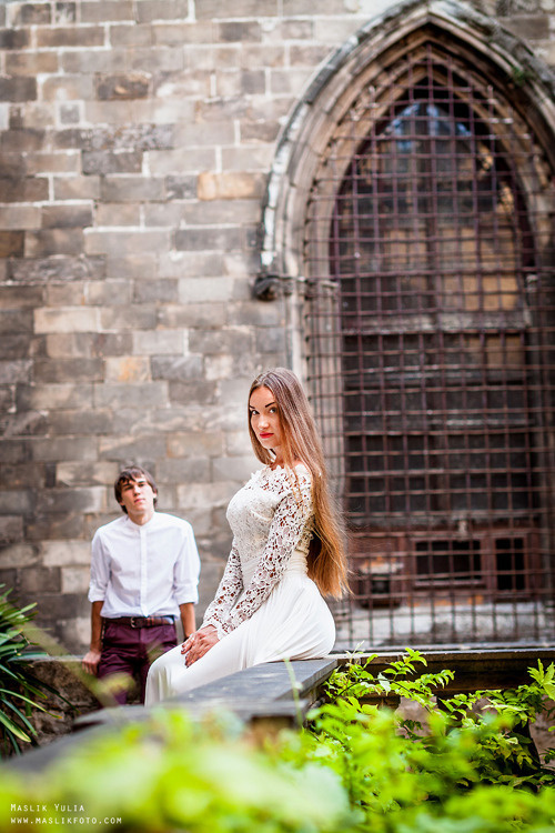 Elegante sesión de fotos de boda - Barcelona. Fotógrafo en Barcelona Maslik Yulia