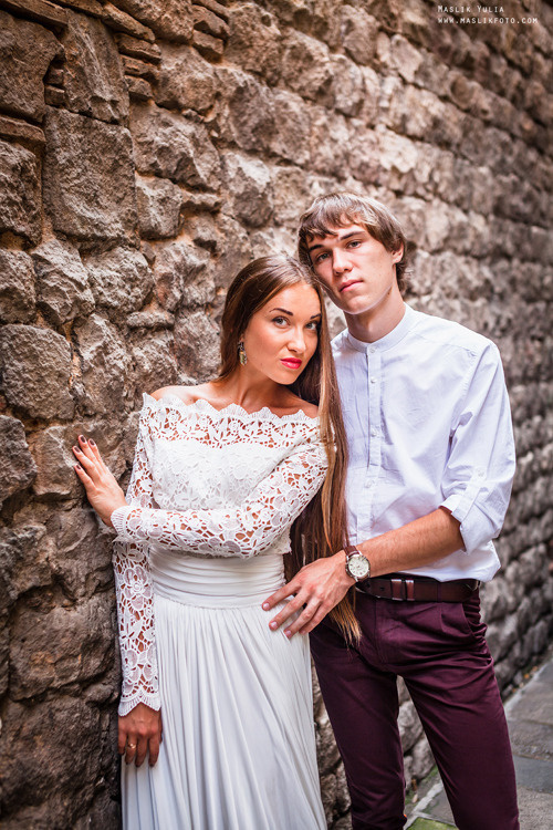 Elegante sesión de fotos de boda - Barcelona. Fotógrafo en Barcelona Maslik Yulia