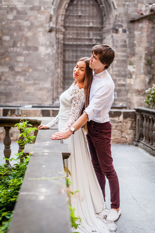 Elegante sesión de fotos de boda - Barcelona. Fotógrafo en Barcelona Maslik Yulia