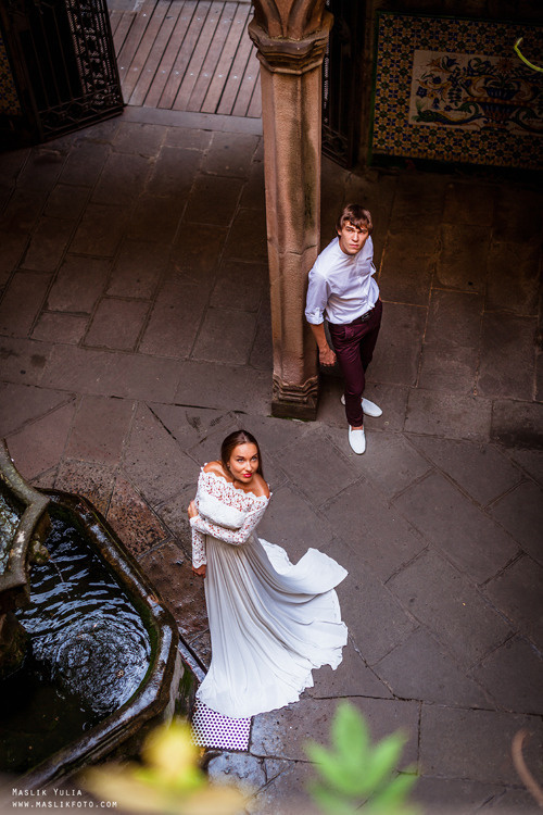 Elegante sesión de fotos de boda - Barcelona. Fotógrafo en Barcelona Maslik Yulia