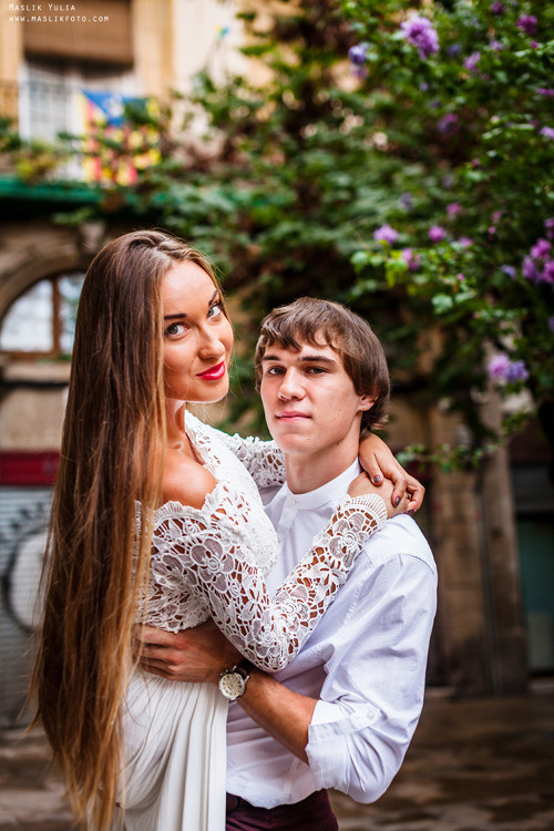 Elegante sesión de fotos de boda - Barcelona. Fotógrafo en Barcelona Maslik Yulia