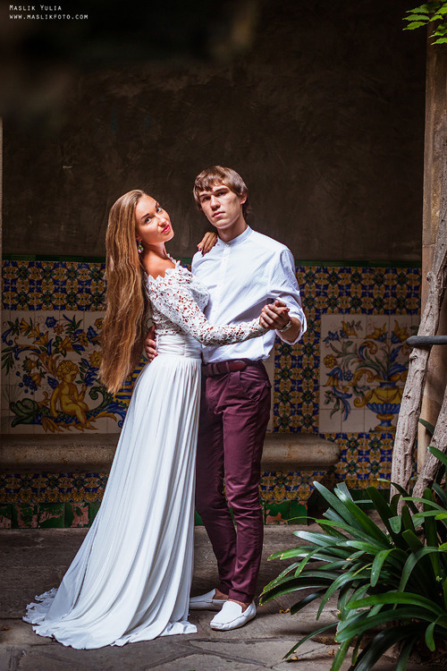 Elegante sesión de fotos de boda - Barcelona. Fotógrafo en Barcelona Maslik Yulia