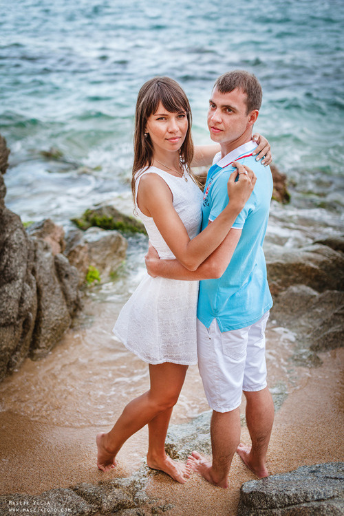 Incredible photo shoot in the Gardens of Saint Clotilde on the Costa B. Photographer in Barcelona Spain Maslik Yulia