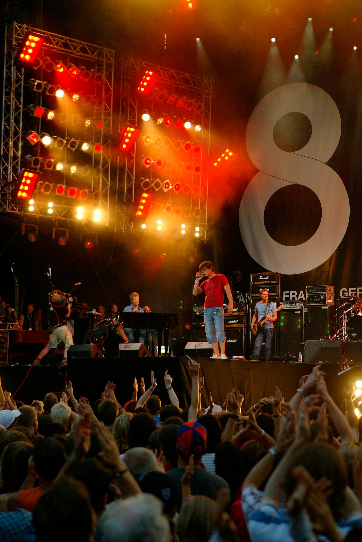 Norwegian synth-pop legends a-ha perform classics to a thrilled Berlin audience.