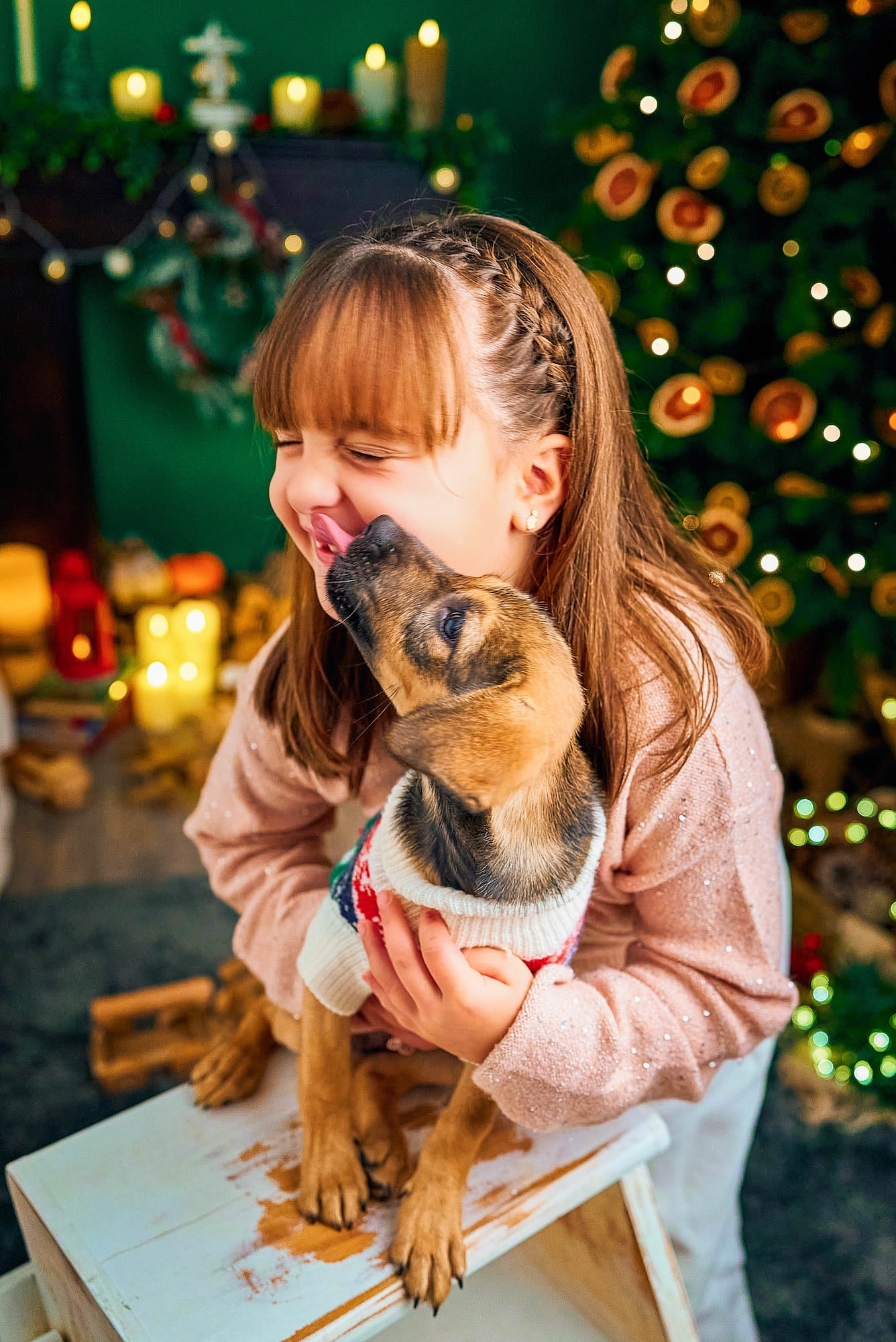 Sesión de fotos Navidad Tenerife. Fotógrafos en Tenerife dedicados a la fotografía de bebes, niños y familia