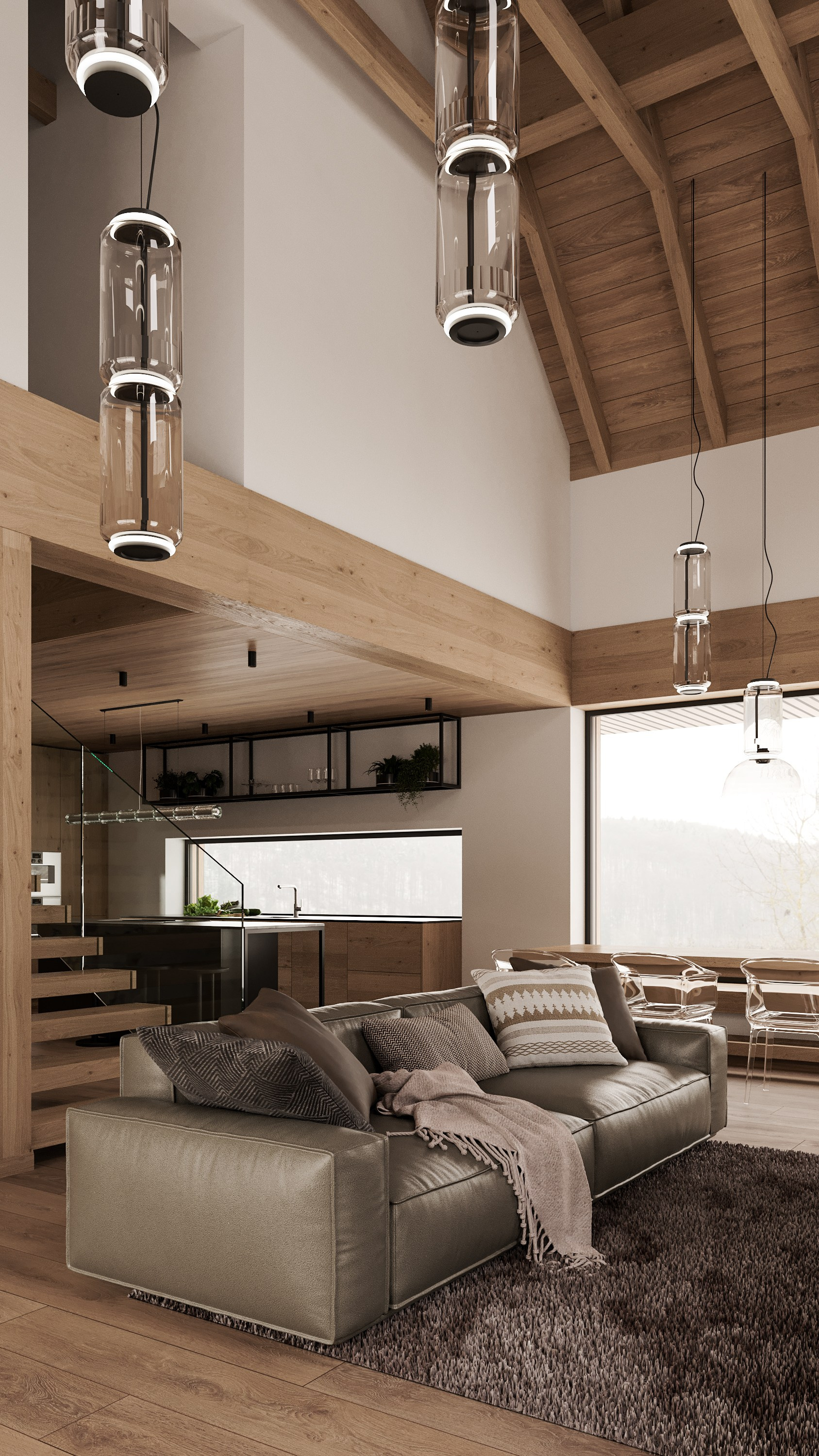 SPOLEČNÝ PROSTOR HORSKÉ CHATY. Filipenka architects