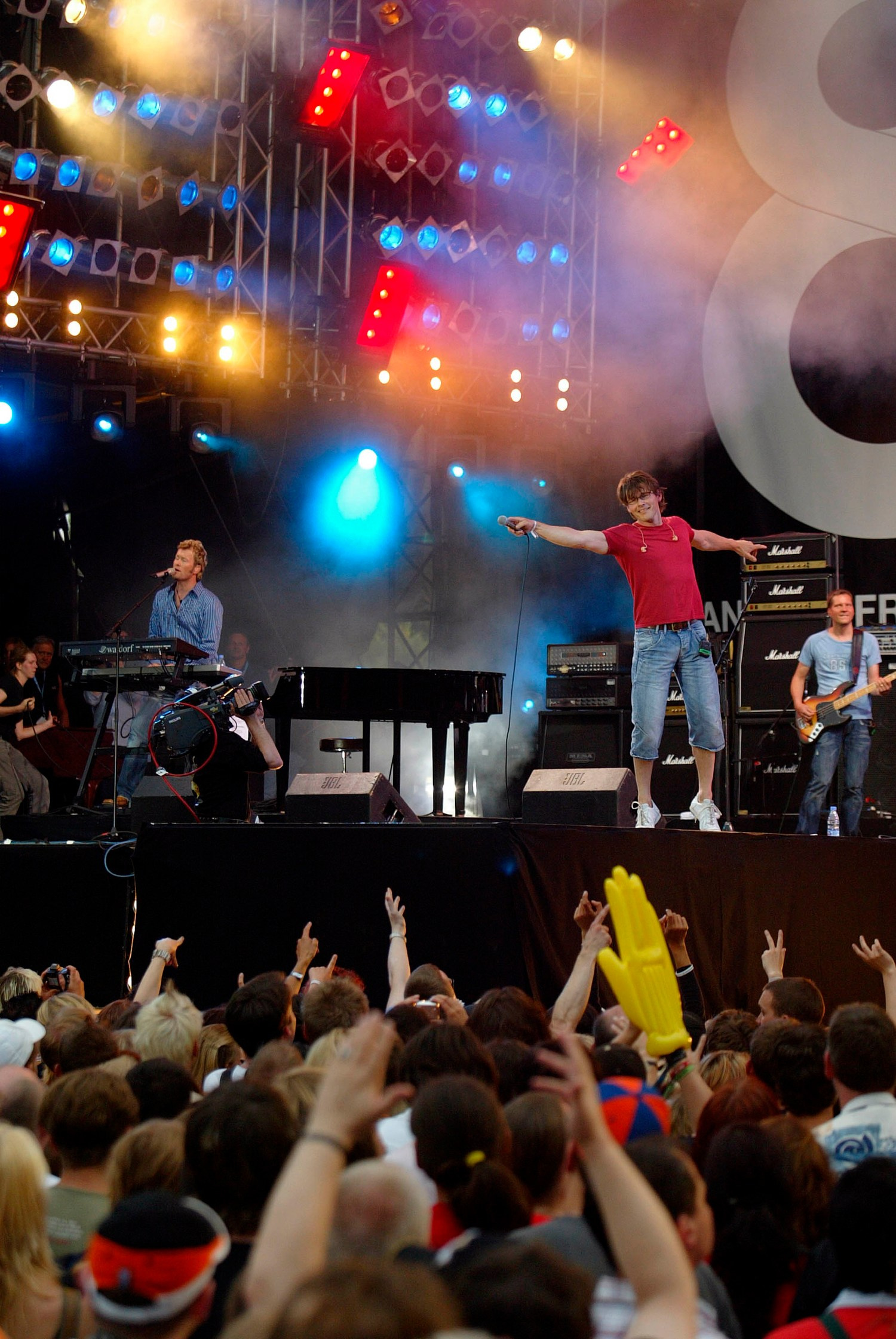 a-ha lights up thestage with synth-driven energy.