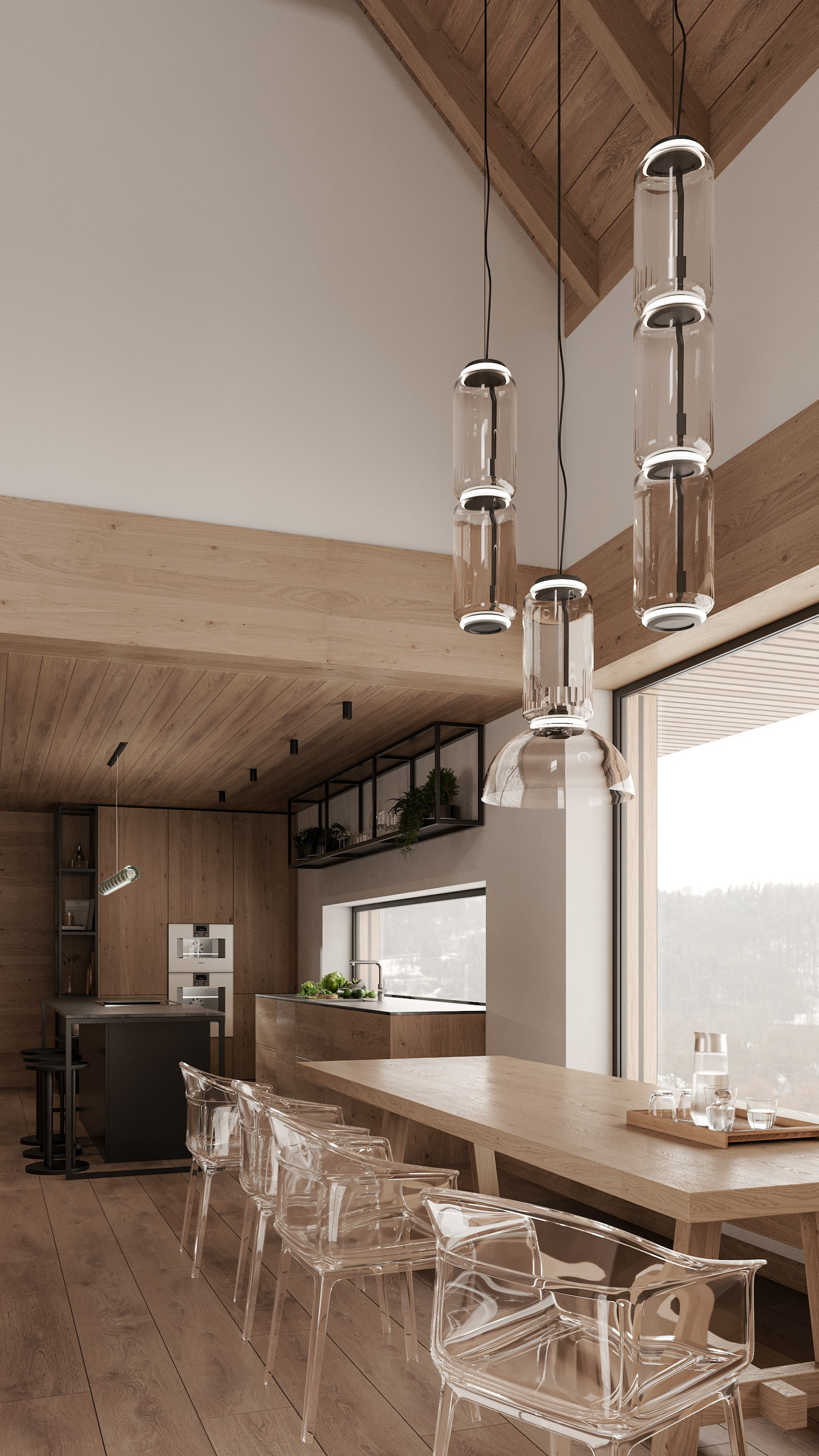 SPOLEČNÝ PROSTOR HORSKÉ CHATY. Filipenka architects