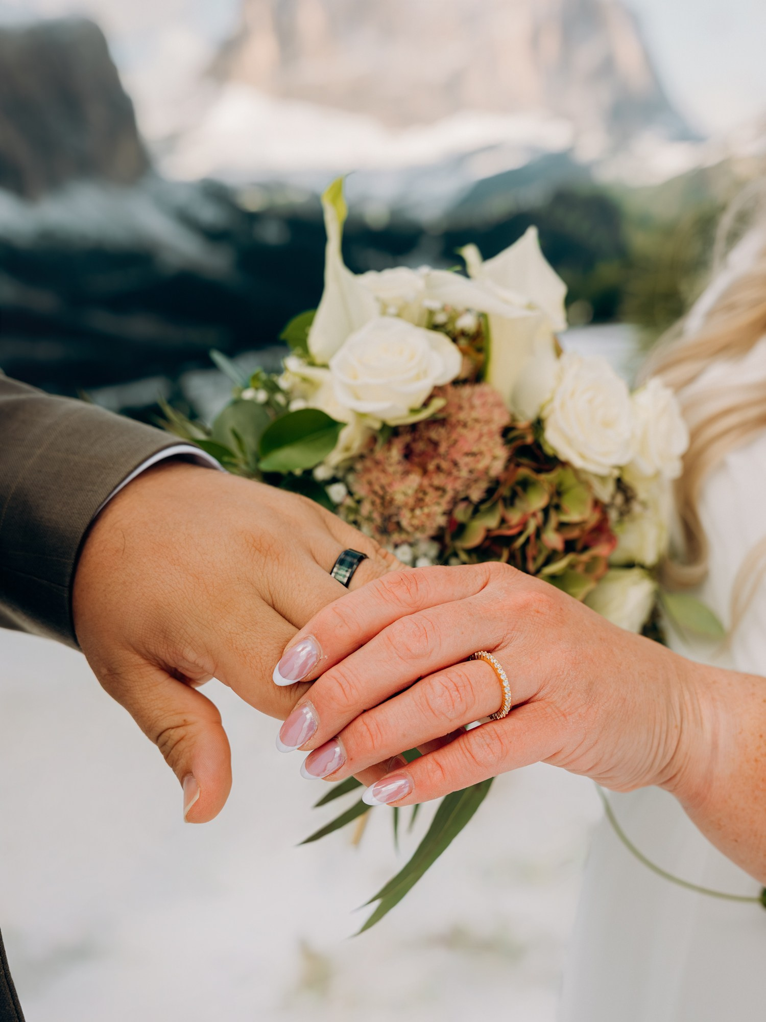A and A in snowy Dolomites