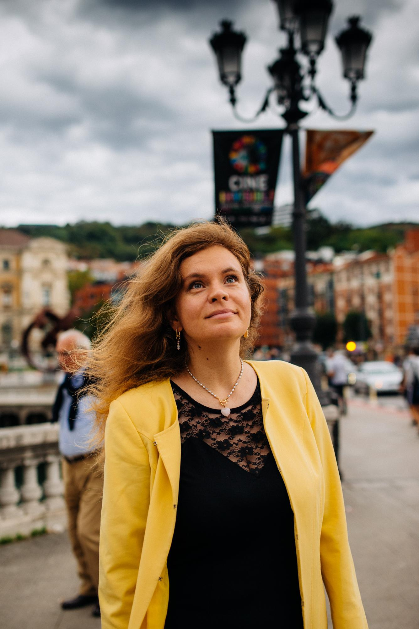 Daria, foto paseo por Bilbao. Photographer in Bilbao Irina Makou