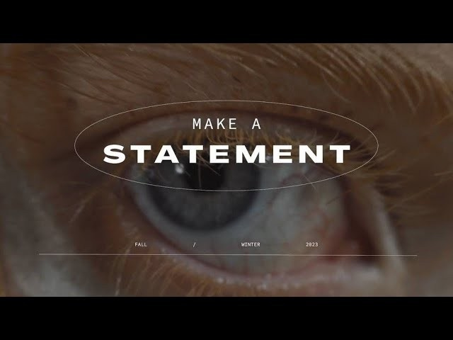 «Make a Statement» A/I 2023 AHS Campaign. Aura Studio / co-design space