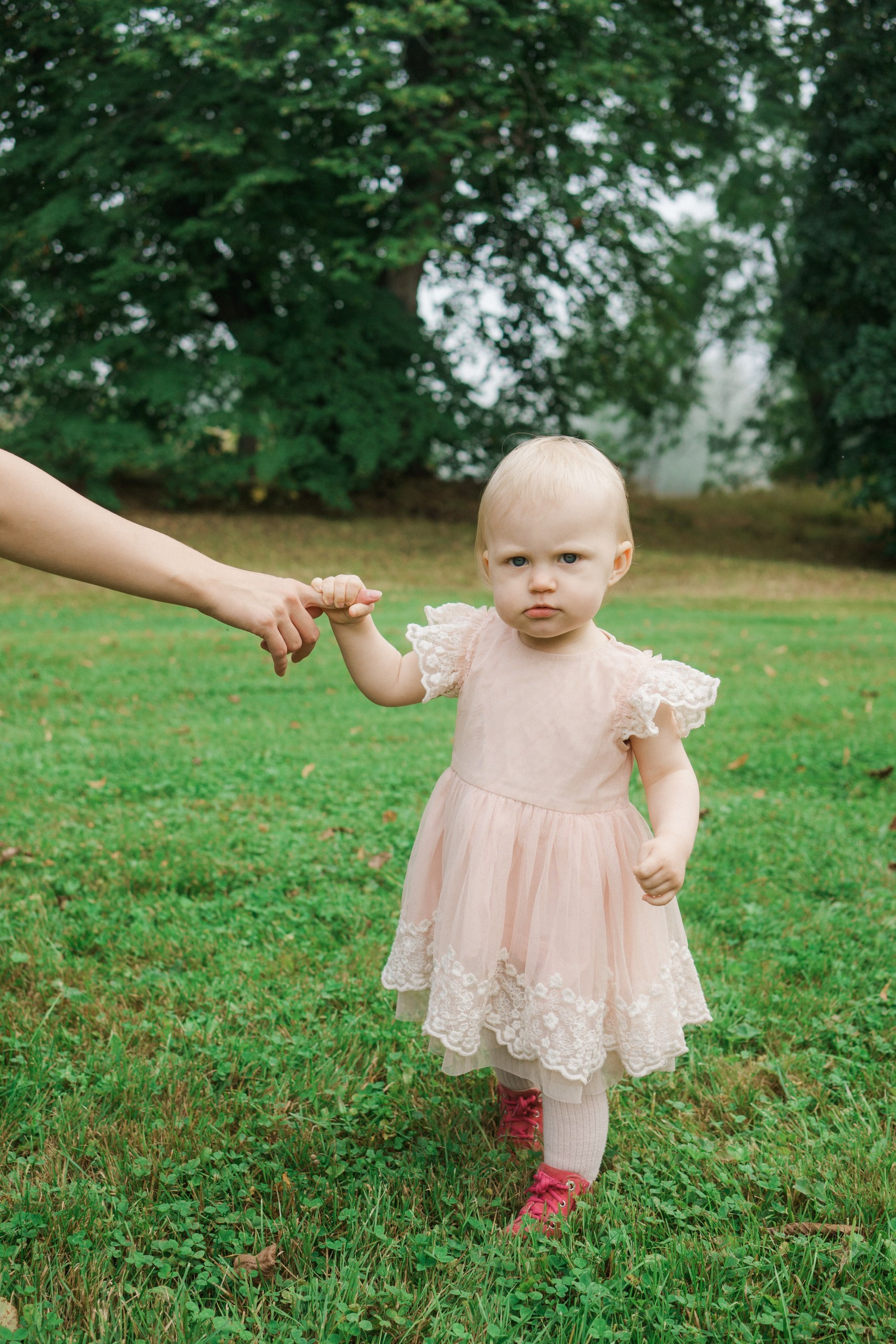 Perhekuvaus sumuisella säällä Tullisaaressa