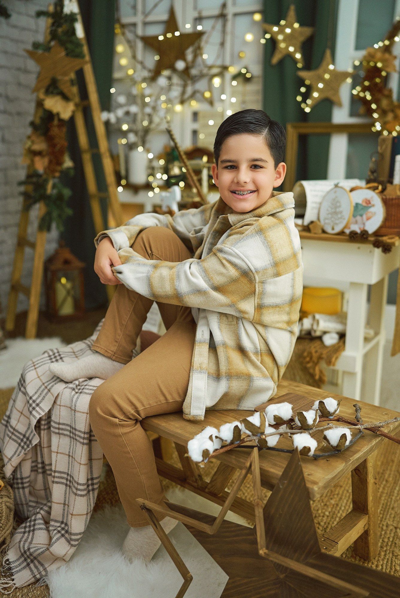 Sesión de fotos Navidad Tenerife. Fotógrafos en Tenerife dedicados a la fotografía de bebes, niños y familia