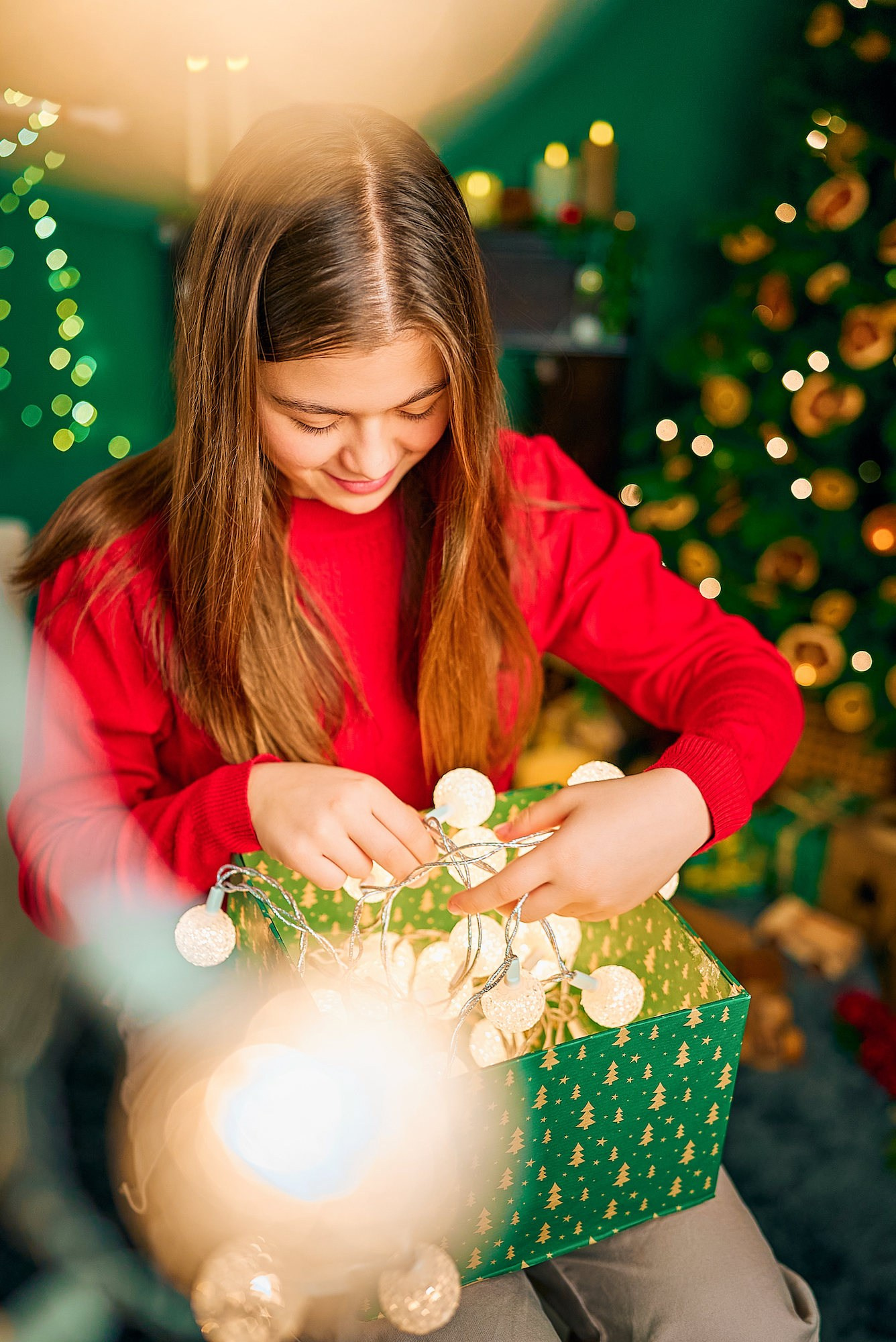 Sesión de fotos Navidad Tenerife. Fotógrafos en Tenerife dedicados a la fotografía de bebes, niños y familia