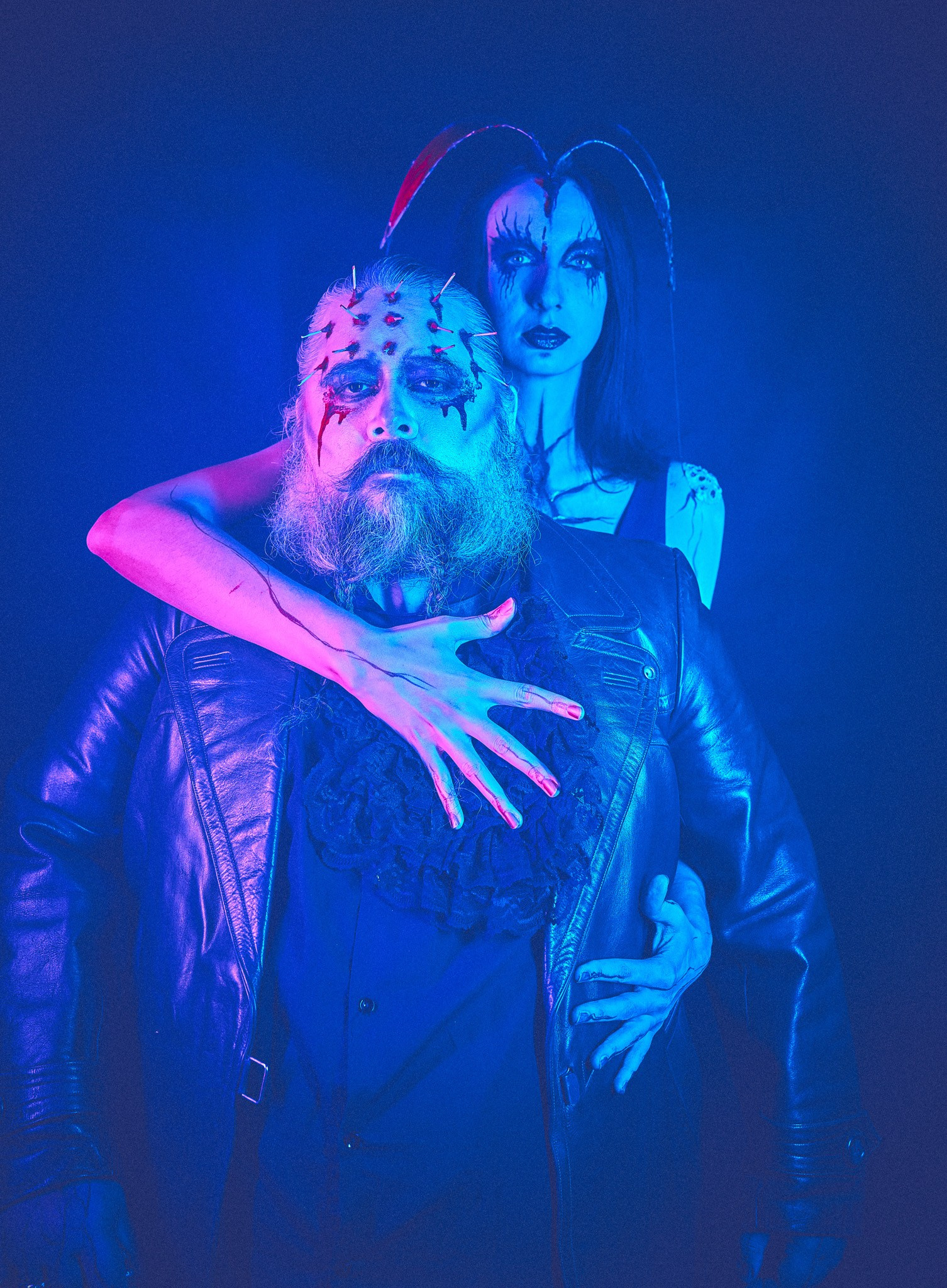 Fotograf portretowy Andriej Szypiłow - sesja na Halloween - Addams Cenobite. Portrait photographer Andriej Szypilow - Halloween session - Addams Cenobite.