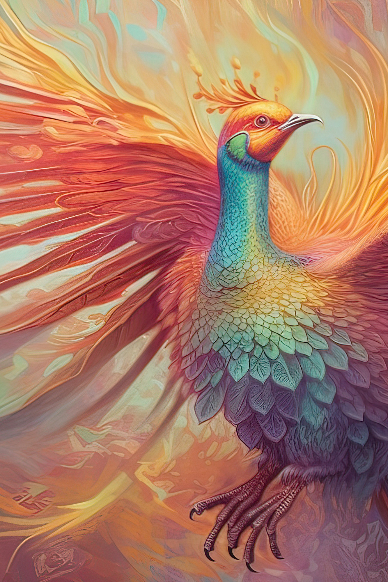 Phoenix Collection Sacred Animals Artwork #4 Lolly Shine. Lolly Shine. Contemporary digital artist