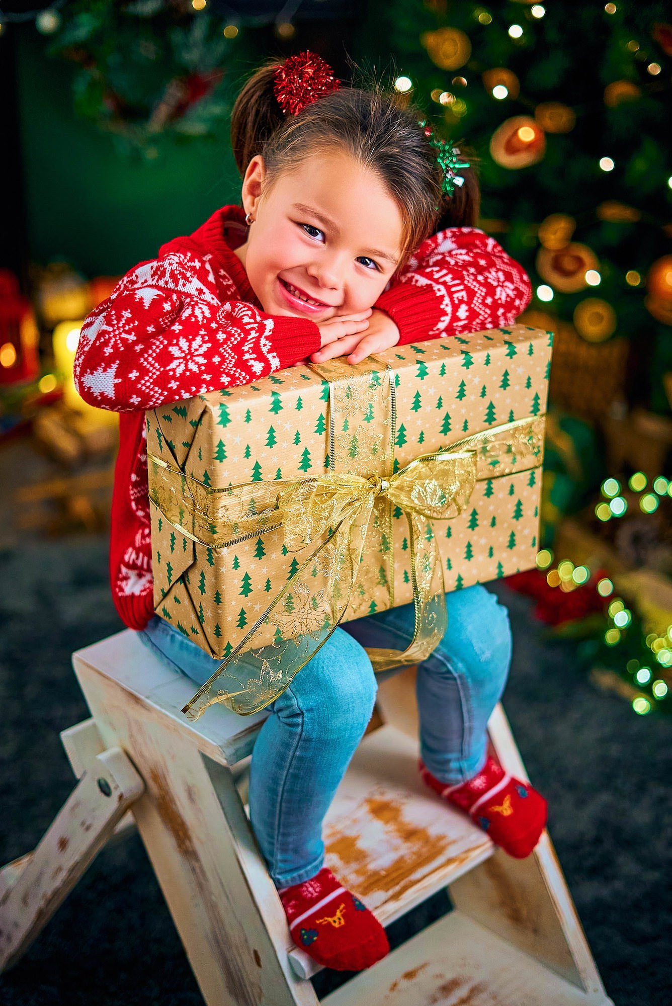 Sesión de fotos Navidad Tenerife. Fotógrafos en Tenerife dedicados a la fotografía de bebes, niños y familia